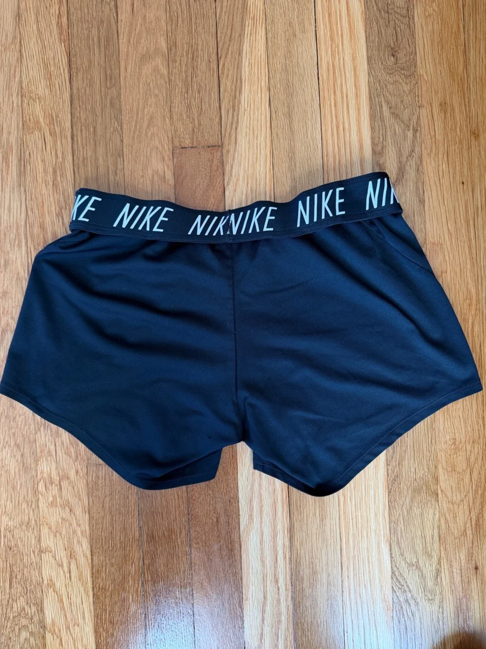Nike Y2K Black Foldover Waist Low Rise Athletic Shorts